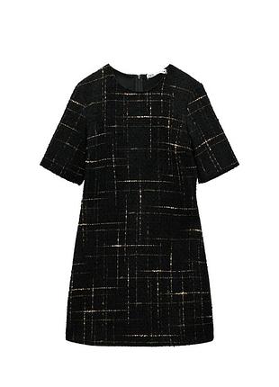 Теплое твидовое платье от zara