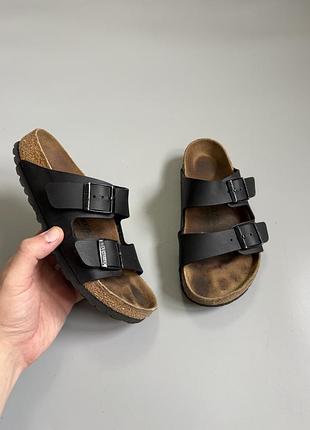 Шлепанцы birkenstock arizona black 36(23cm) boston gizeh