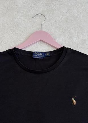 Лонгслів чоловічий polo ralph lauren чорний розмір l