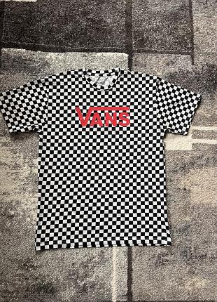 Футболка чоловіча vans medium шахматка ванс