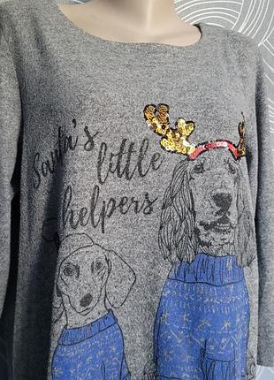 🐕 🐶 🦮 собачки м'який теплий подовжений класний джемпер 🐕 🐕 🐕 з боків розрізи
