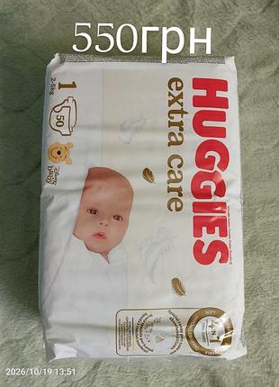 Підгузки huggies extra care 1 (2-5 кг)