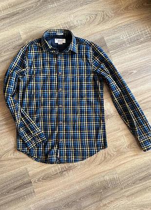 Чоловіча картата сорочка original penguin 🐧 розмір m (heritage slim fit)
