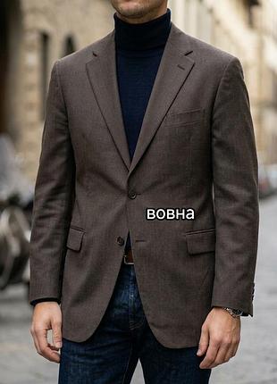 Класичний піджак італійського стилю від преміального німецького бренду benvenuto з вовною