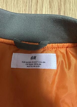 Куртка-бомбер для підлітків h&m сіра 3