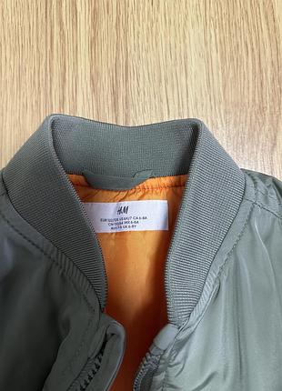 Куртка-бомбер для підлітків h&m сіра 5
