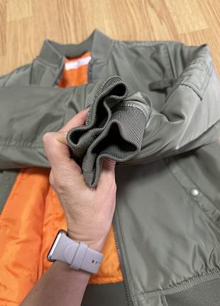 Куртка-бомбер для підлітків h&m сіра 4
