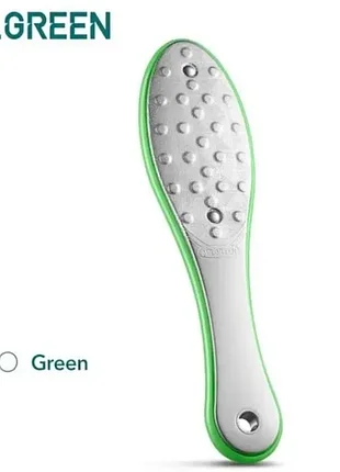 Терка для п'ят - лазерна пилка для ніг двостороння зелена mr.green
