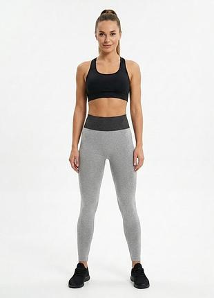 Лосины greenice однотонные светло серые хлопок l\xl 2065
