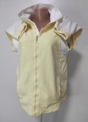 Якісна флісова кофта на блискавці l/xl ог 114-120см