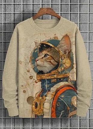 Світшот кофта з котиком 2xl