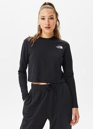 Жіночий укорочений лонгслів the north face nekku (кроп-топ) | розмір s