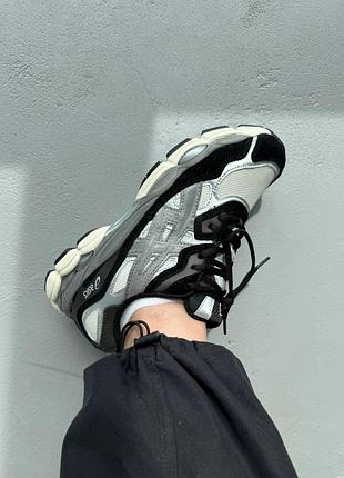 Мужские кроссовки asics gel-nyc beige/black/brown