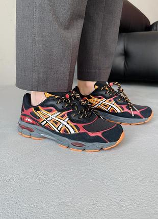 Мужские кроссовки asics gel-nyc x naruto shippuden black/orange/red