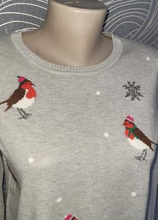🐦 🐦 🐦 пташки новий красивий м'який модний джемпер із боків розрізи 🐦 🐦 🐦