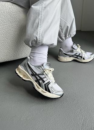 😍 жіночі кросівки asics gel-kayano 14 white/silver/black