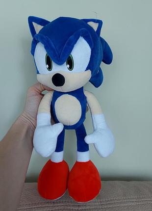 М'яка іграшка для хлопчика sonic синій 35 см