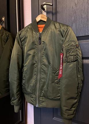 Куртка  alpha industries ma-1 bomber jacket оливкова