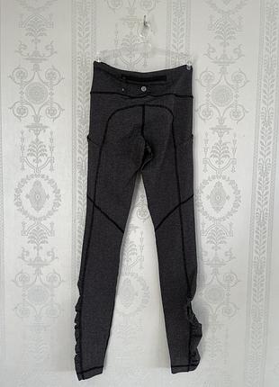 Брендові лосини тайтси lululemon сірі спортивний одяг