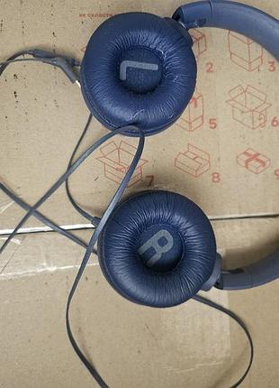 Навушники jbl дротові сині 2