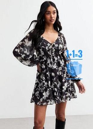🥰 сукня в абстрактний принт new look 16