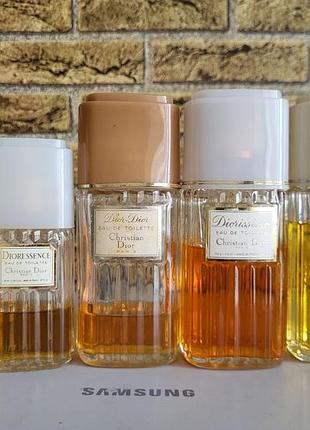 Редкие винтажные dior: eau fraiche, diorissimo, dior-dior, dioressence, miss dior