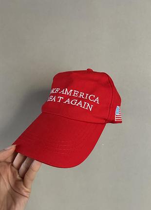 Бейсболка унісекс donald j. trump make america great again червона