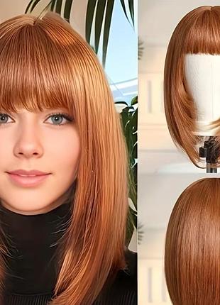 Красивый рыжий матовый парик 🤎 все варианты в профиле
