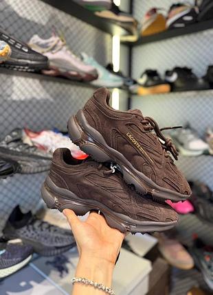 Кросівки чоловічі lacoste l003 2k24 suede коричневі