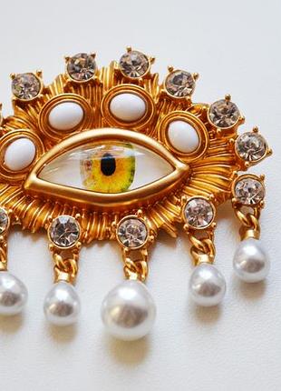 Брошь глаз око брошка schiaparelli