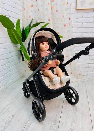 Стильний візочок для ляльки 2 в 1
