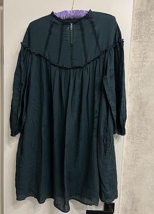 Коротка сукня жіноча zara смарагдова