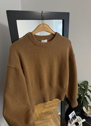 Коричневий светр h&m/ светр джемпер коричневий