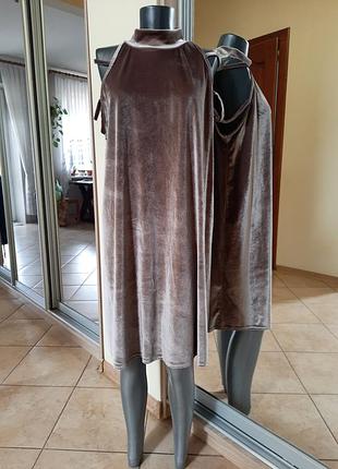 Святкове велюрове плаття 👗 великого розміру