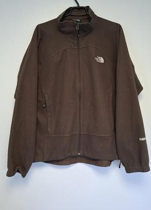 Куртка чоловіча the north face windwall флісова термо коричнева l