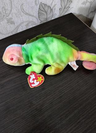 Колекційний хамелеон/ігуана ty beanie baby iggy 1997, оригінал