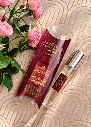 Яблуко і лічі! тестер bade'e al oud sublime lattafa perfumes для жінок та чоловіків  латтафа парфумс баде аль уд сублім