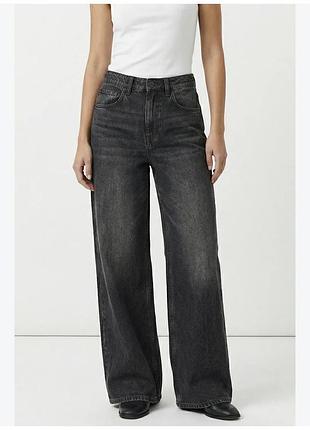 Джинси zara чорні / сірі, розмір eur 36 (usa 4)
