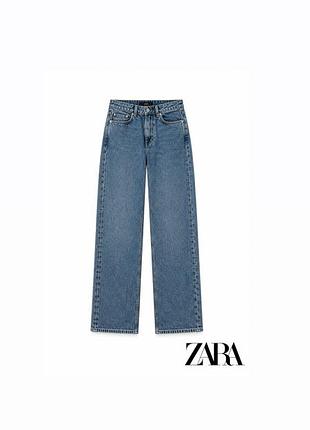 Джинси zara прямого крою xs–s 💙