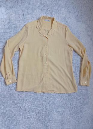 Alberto fabiani vintage silk шовкова блуза вінтаж 38 💛