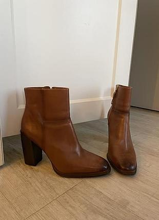 Ботильоны massimo dutti для женщин на демисезон, размер 37–21, цвет коричневый