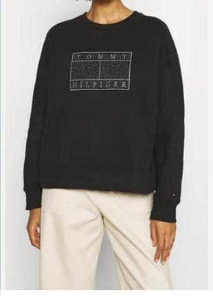 Кофта на флисе s, m tommy hilfiger