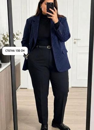 Черные классические брюки / брюки со стрелками tu woman (размер 22l / 3xl-4xl) большой размер женские