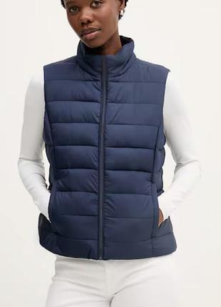 Синяя стеганая жилетка marc o'polo  s
