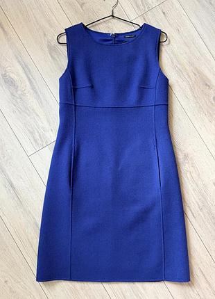 Коротка жіноча сукня weekend max mara з вовни синього кольору