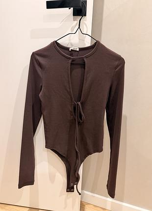 Жіноче боді cotton on коричневе розмір s