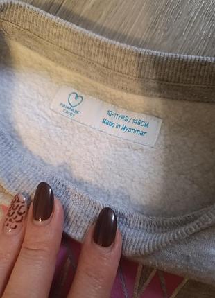 Утепленный свитшот свитерик для девочки primark 4