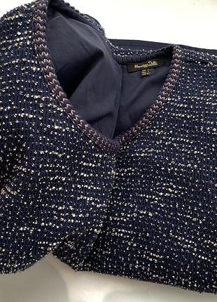 Коротка сукня жіноча massimo dutti синя 10
