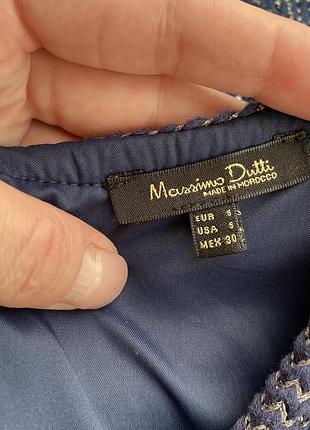 Коротка сукня жіноча massimo dutti синя 5