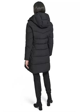 Calvin klein collar hooded puffer coat. пуховик черный с капюшоном р м